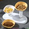 Regulable Pet Bowl Modern Feeding Station Double Bowl Cats and Water Bowl with Stand for Small and Miteltgro Dogs and Cats