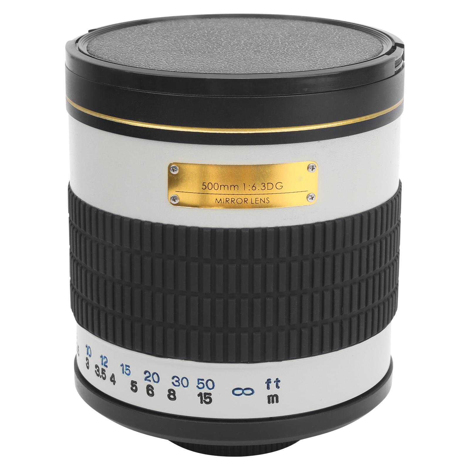 

500 мм F6.3 супер телеобъектив с зеркальным объективом, подходит для цифровых зеркальных камер MinoltaSony AF Mount, белый белый