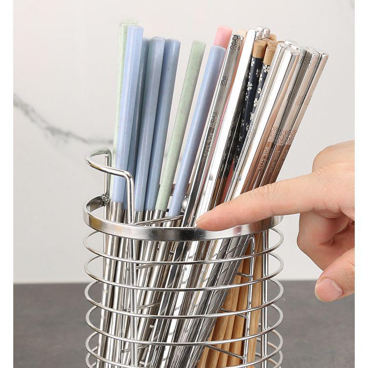 Stainless Steel XL Anti-Mold Kitchen Chopstick Holder
