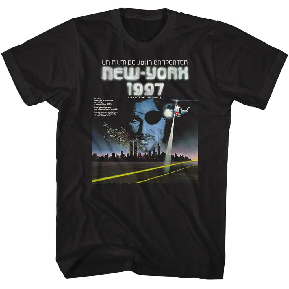 Escape From New York TShirt UnisexSummer Retro Action Movie Graphic Short Sleeve Casual Streetwear Loose Fit Film Fan Tee