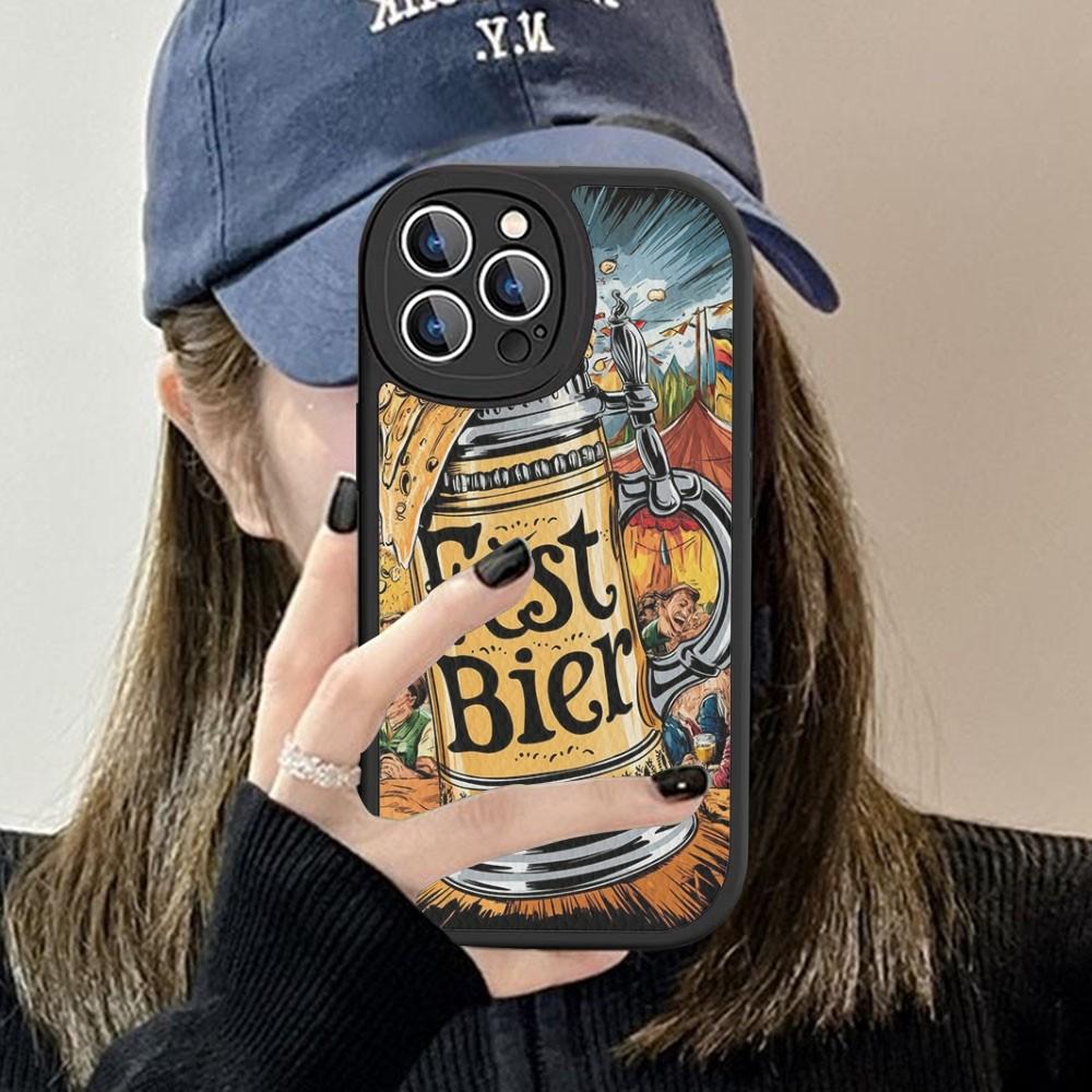 

Чехол для телефона с изображением пива и алкоголя, из твердой кожи, для IPhone 16 15 14 13 12 Mini 11 14 Pro Max Xs X Xr 7 8 Plus, Fundas iPhone 15 pro
