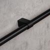 Black railing bracket, mounts to 16mm black pipe, loft