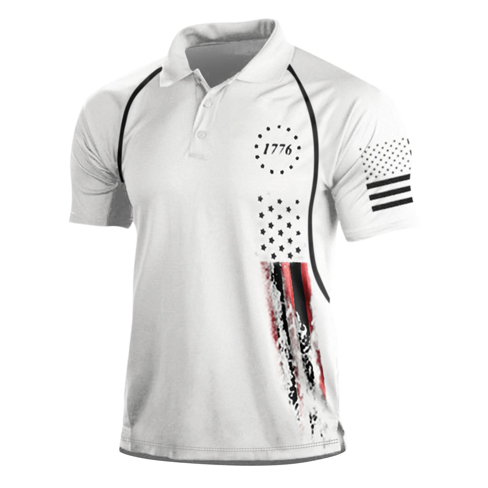 

Европейский и американский мужской топ в стиле ретро на открытом воздухе, топ с короткими рукавами и цифровой печатью XL белый