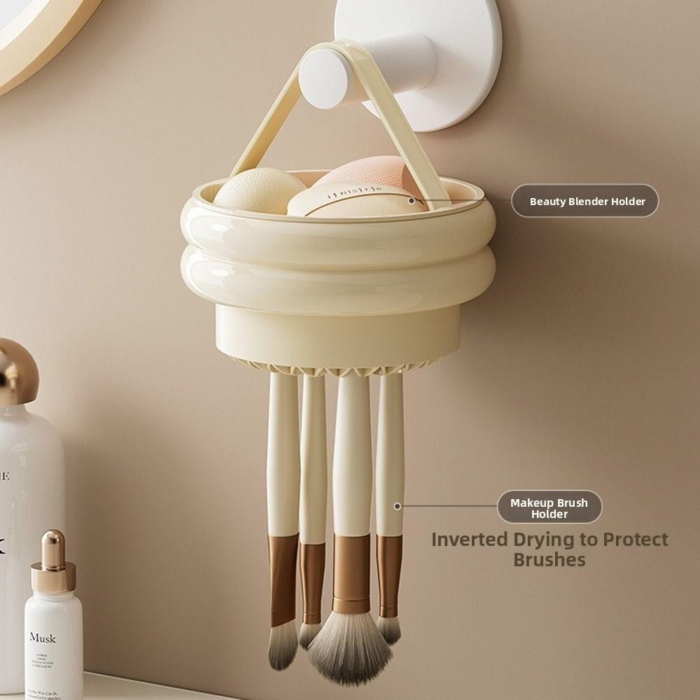 Large Capacity Makeup Brush Storage Bucket Dustproof Desktop Organizer Box  Pen Holder