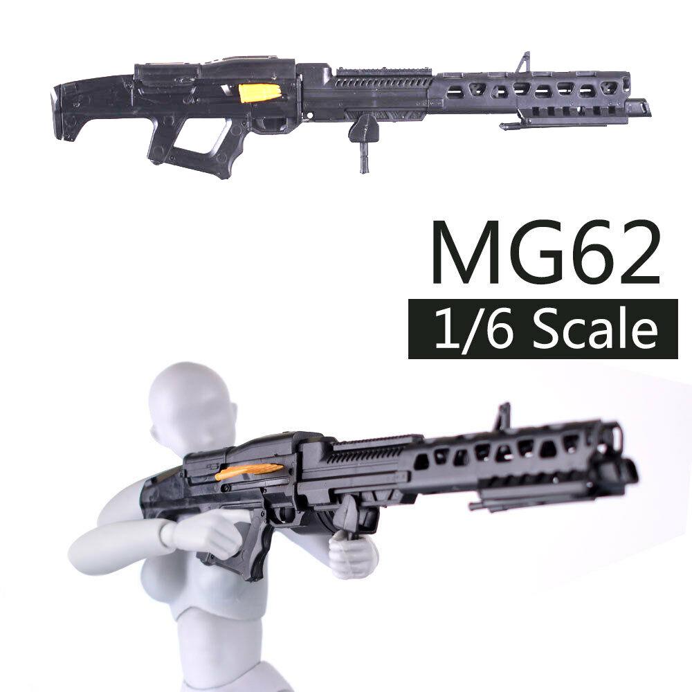 1/6 Scale MG62 Heavy Machine Gun Action Figures Accessories WW2 Army Military Weapon MG42 Puzzle Toy Attachment Model Playthings Present