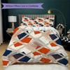 Simple Geometry Pattern Bedding uilt Set uilt Cover Pillowcase Home Decoration Birthday Gift (1 * duvet cover + 2 * pillowcase  without core)19