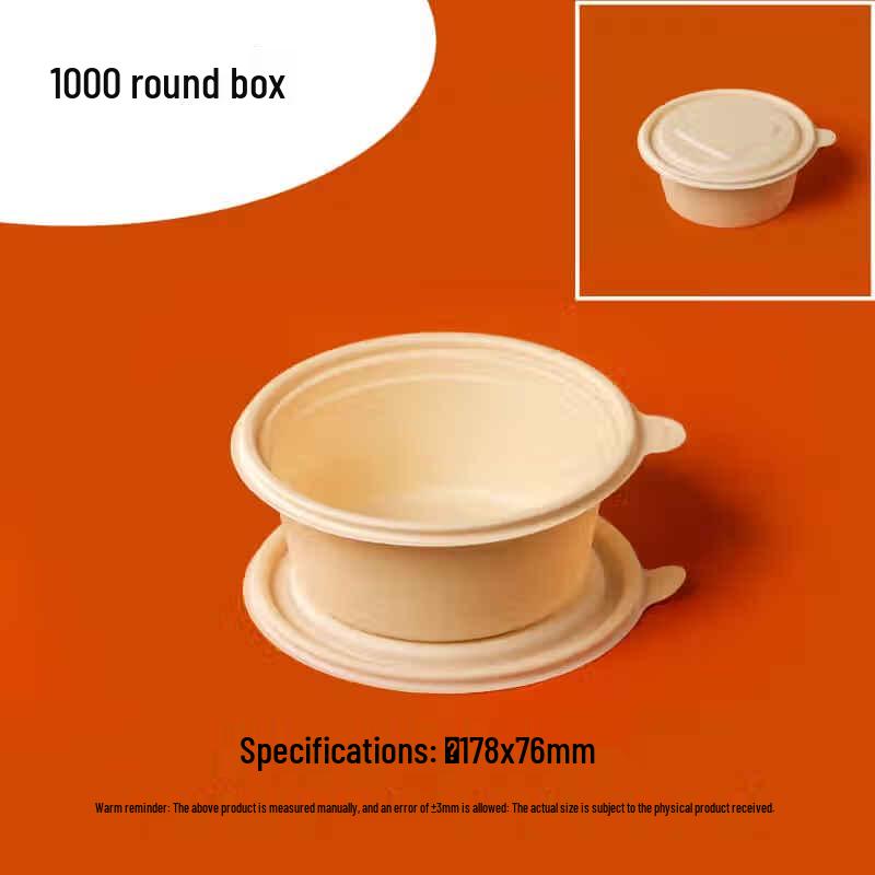 Biodegradable Corn Starch Round Food Container