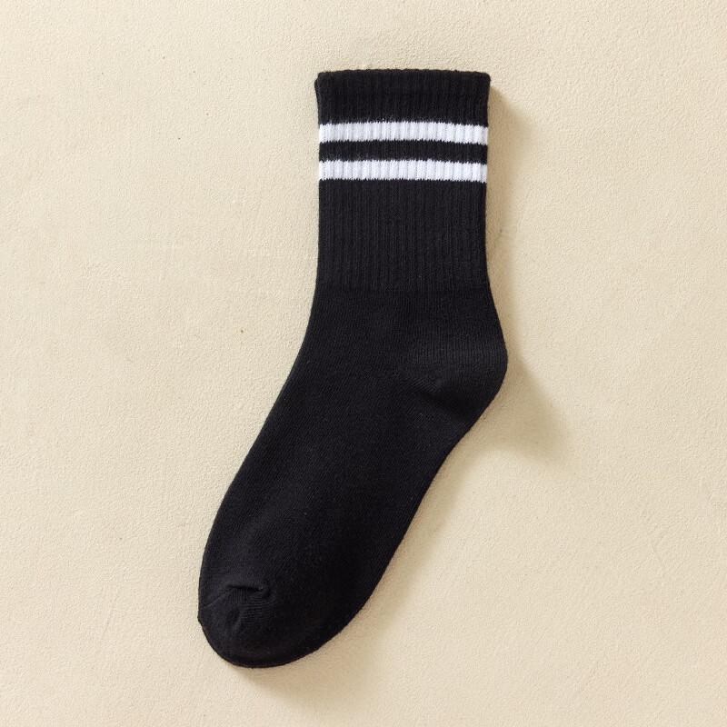 Unisex Striped Mid-Tube Casual Socks