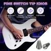 uxcell Guitar Toggle Switch Cross Slot Insert Toggle Pickup Switch Knob Replacement Parts for Electric Dark Silver 2-Pack 3-Way/5-Way Tips, Brass,