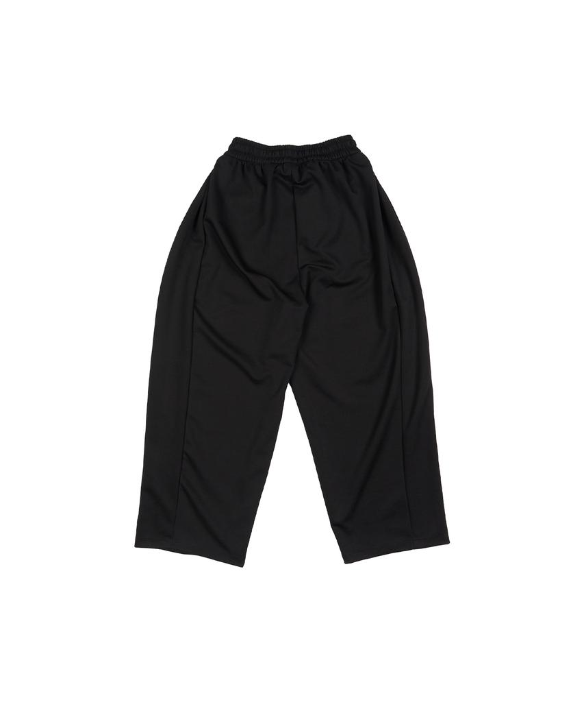 CREAM SODA LAB Air Essential Side Cut Wide Elastic Pants Black
