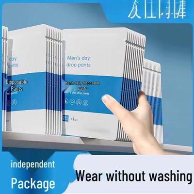 Men's Disposable Cotton Travel Boxer Briefs - Sterile, Wash-Free, Outdoor & Plus Size