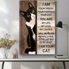 Funny Cat Lovers Gift I Am Your Friend Your Partner Your Cat Vintage Metal Sign for Home Bedroom Living Room Wall Decor