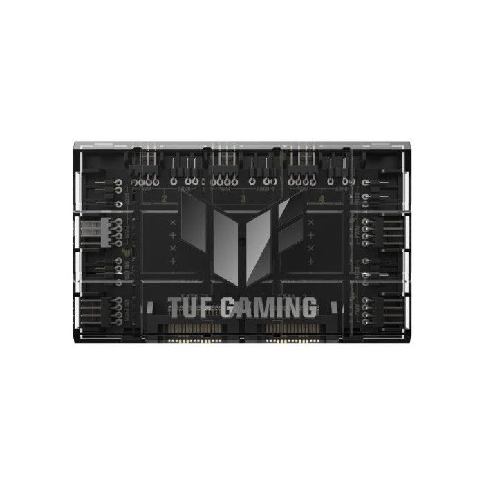 Hub De Ventilateur - ASUS - TUF Gaming - 6 Ports PWM - Contrôle ARGB - 2 Ports SATA
