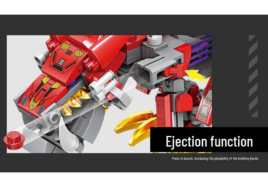 KaiZhi Mech Beast Heavy Cannon Lion Building Blocks - Educational Toy for Boys