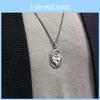Mermaid Fashionable Pendant Necklace Geometric Pattern Men Women Decoration