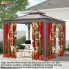 2Pcs Merry Christmas Snowman Print Blackout Curtains In Multiple Sizes Living Room Insulation Holiday Decoration Easy To Install