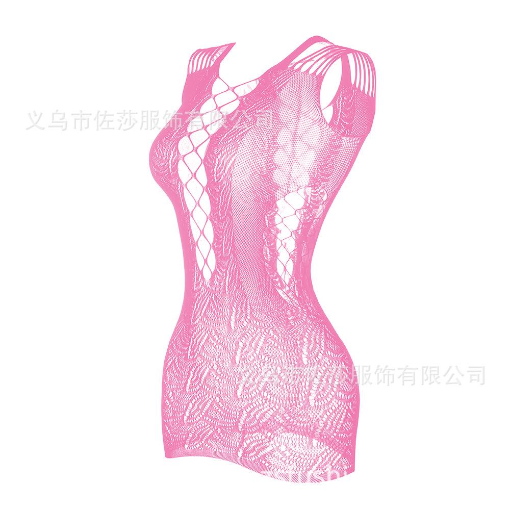 Sexy underwear suspenders, sexy hollow hip skirt, breast mesh, jacquard perspective, cute