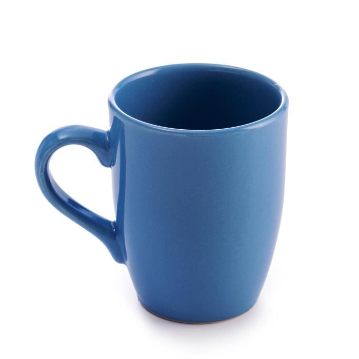 United COLORS OF BENETTON - BE061 Sada 4 šálků 11 cm 360 ml Modrá fajáns Casa Benetton, Kamenina