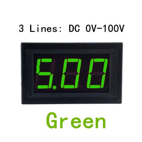 0.56inch Mini Digital Voltmeter DC 4.5V to 30V Digital Voltmeter Voltage Panel Meter For 6V 12V 24V Electromobile Motorcycle Car