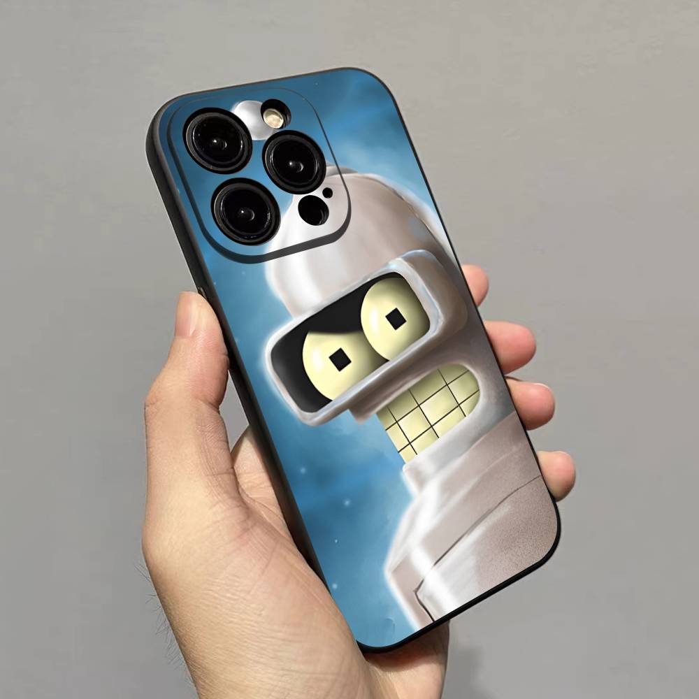 Funny Robot B-Benders Phone Case For iPhone 17 16 15 14 11 12 13 Mini Pro XS Max Plus Funda Shell