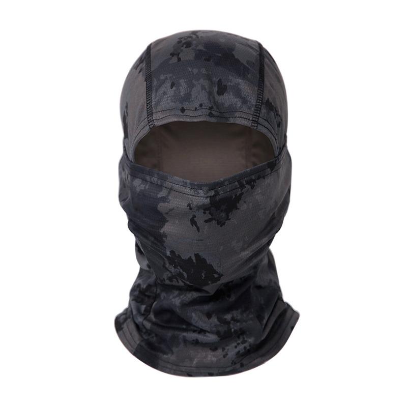 Camouflage Sturmhaube Vollgesichtsschal Outdoor Aktivität Ski Radfahren Vollgesichtsabdeckung Winter Hals Kopfwärmer Taktischer Schal Mütze Helm-Innenmütze