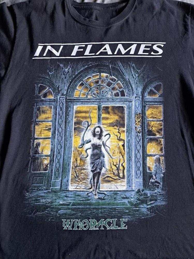 

Vintage In Flames Band Whoracle Shirt Unisex S to 5XL MQ324 Unisex T-Shirt XXXXL