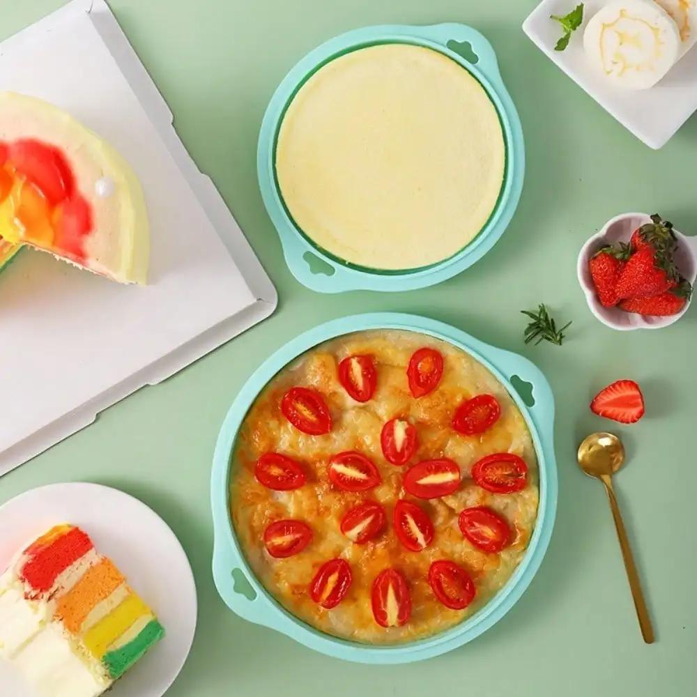 1pc 4 Inch High Quality Silicone Round Cake Mold Food Grade High Temperature Resistant Oven Baking Sandwich Baking Tools