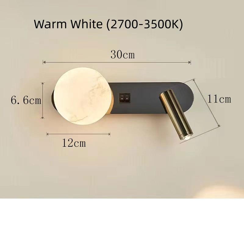 Modern Minimalist Wall Lamp Black/White Living Room Sofa Background Wall Decorative Lamp Luxury Bedroom Bedside Reading Light