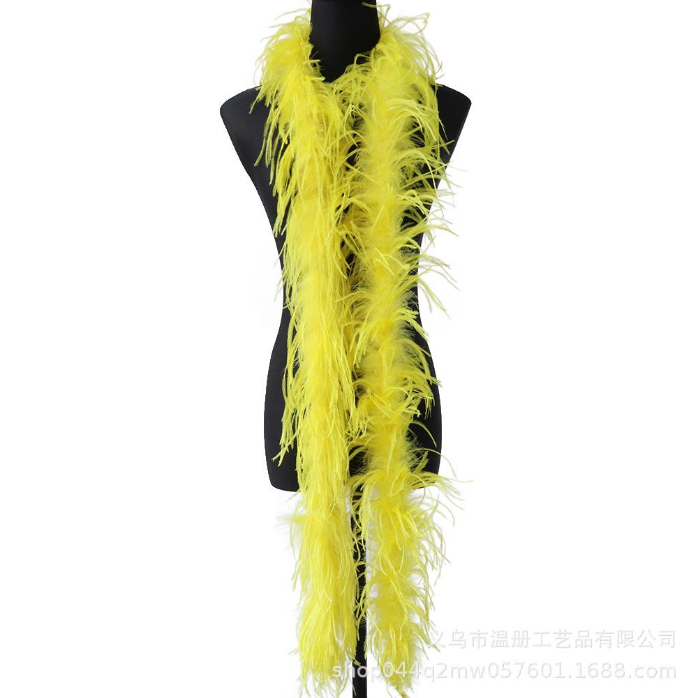 South African Ostrich Hair Top Performance Dress Raw Material Feather Top Diy Hat Scarf Down 2 Meters