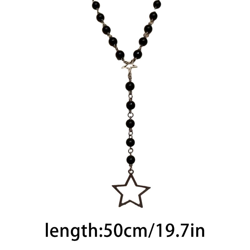 Star Flower Pendant Necklace Sweet Cool Clavicle Chain Necklace Fashion Jewelry