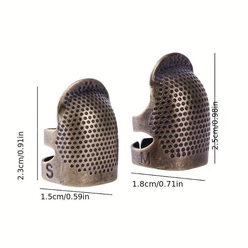 Household Sewing Tools Accessories Retro Thimble Needles Finger Protector Antique Thimble Ring Handworking Needle Craft DIY Acce