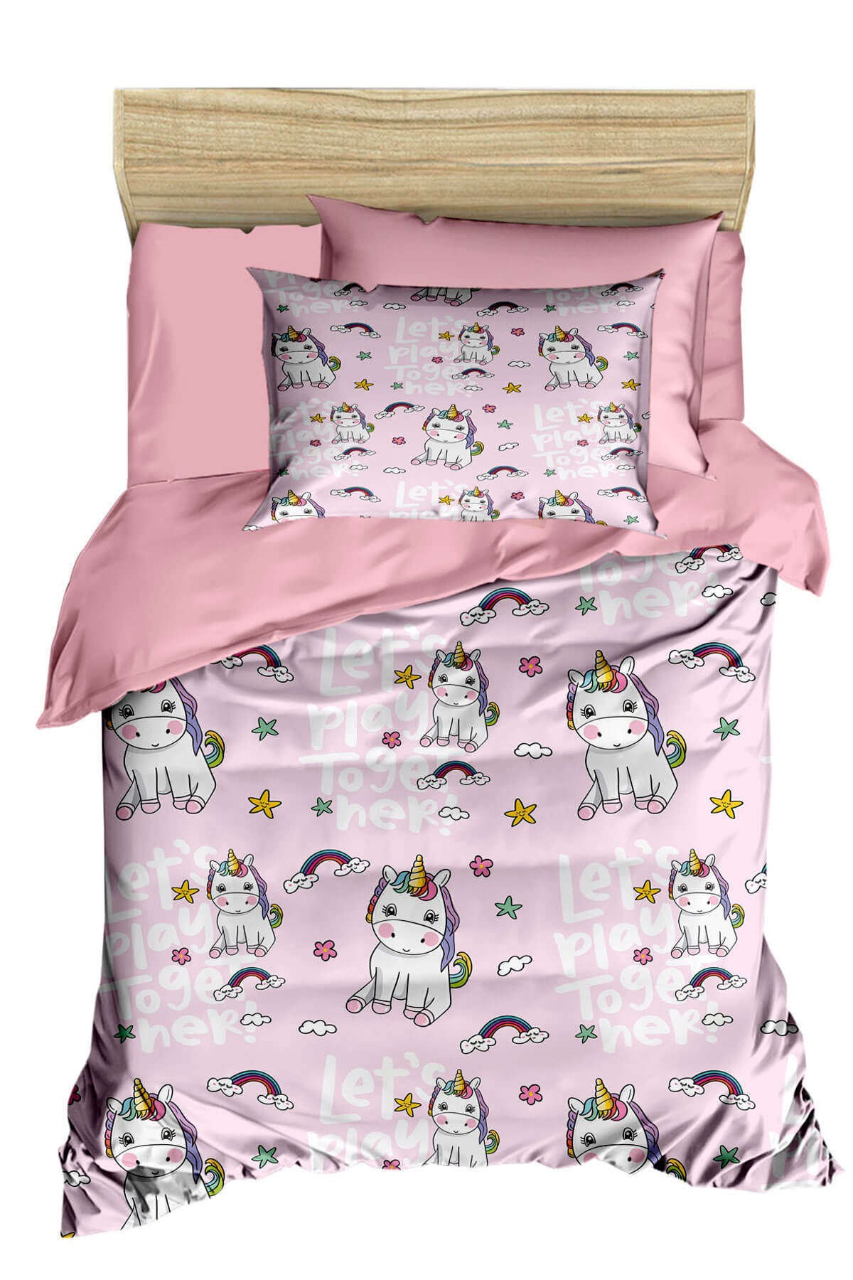 

Комплект постільної білизни для новонароджених із цифровим друкованим 3D бавовною, дозвольте грати разом