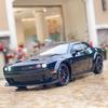 1:24 Challenger SRT Hellcat Toys Sports Cars Models Alloy Diecast Sound Light Police Car Doors Opened Vehicles Christmas Gifts