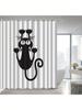 Playful Cat Shower Curtain: Embrace the Fun Design, Soft Fabric, and Whimsical Vibes for Your Quirky Bathroom