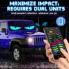 LED Logo Demon Eyes Car APP LED Matrix Pixel Panel Night Light DIY Programmable Flexible LED Display for Car Truck Accessorie