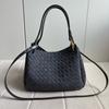 Cross-border First-layer Matte Cowhide Woven Parachute Bag Autumn and Winter Portable Bucket Bag Versatile Shoulder Messenger Women's Bag