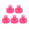 5PCS Travel Toothbrush Covers - Plastic Clip Protector Caps Portable Hygienic Household Case
