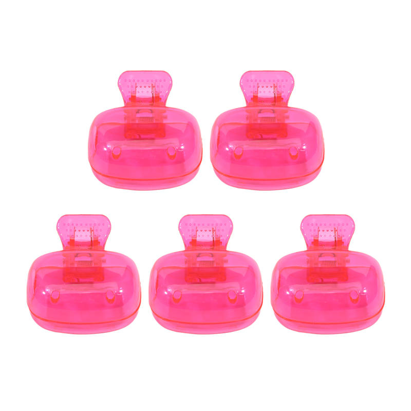 5PCS Travel Toothbrush Covers - Plastic Clip Protector Caps Portable Hygienic Household Case