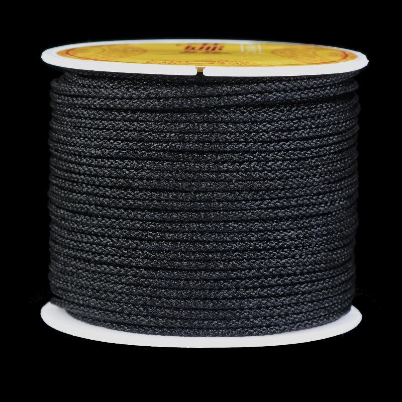 Buddha Bead Bracelet: Braided Wenwan Jade String