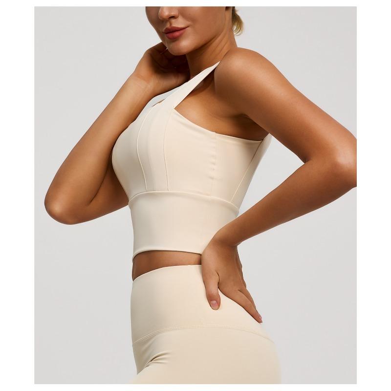 Reggiseno Sportivo con Spalline Larghe Schiena Bella Antiurto Anti-Caduta per Corsa Fitness Push Up