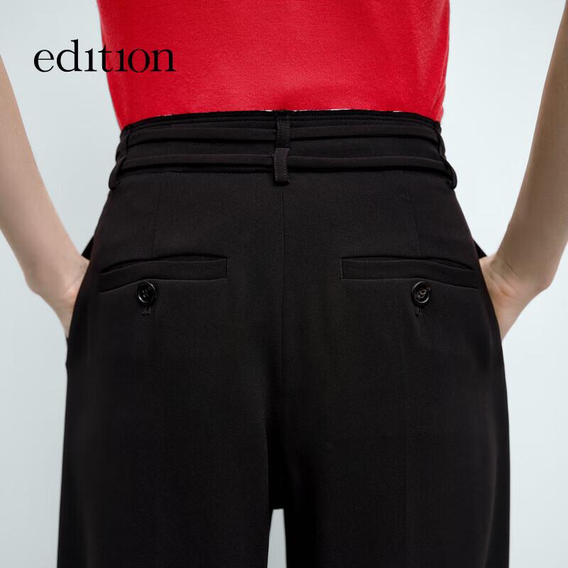 Edition Women's High-Waist Straight Leg Acetate Blend Trousers