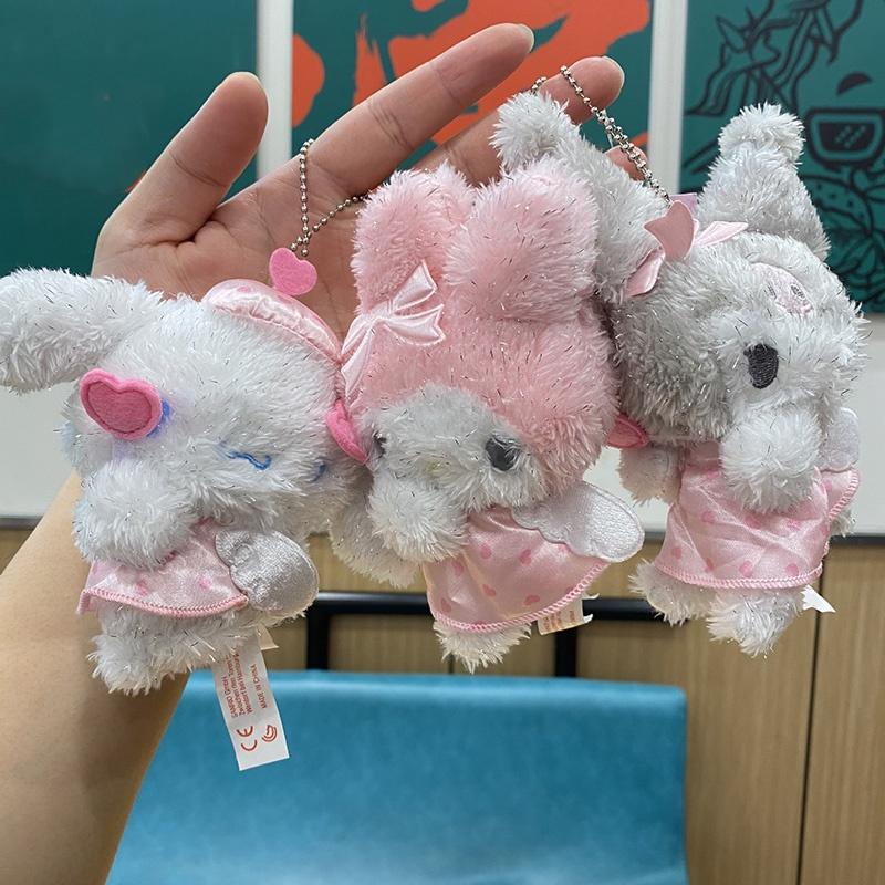 Sanrio Plush Cinnamon Toy Keychain Home Decoration Girl Birthday Doll Present