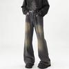Men's American Retro Wide-Leg Cleanfit Jeans - Autumn/Winter Flared Style
