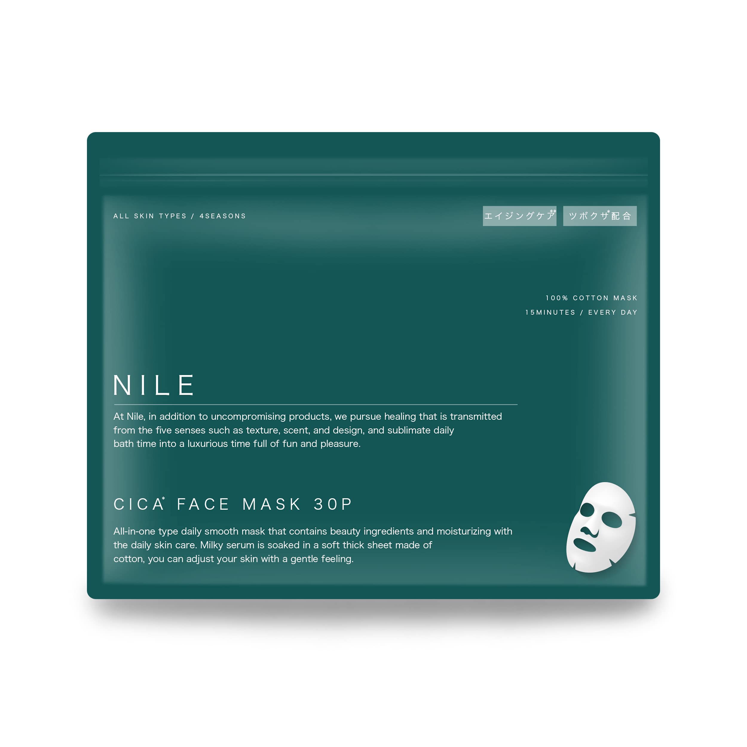 

NILE Cica Маска для лица для ухода за проблемной кожей 30 листов