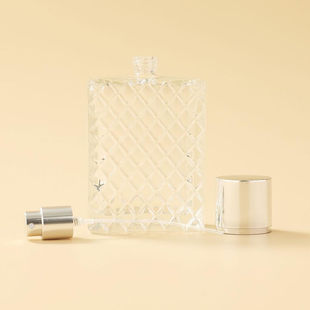 Perfume Dispenser Bottle 1pc 100ml Glass Perfume Bottle Ultra Fine Spray Empty Bottle Large Capacity Cosmetic Replacement Bottle