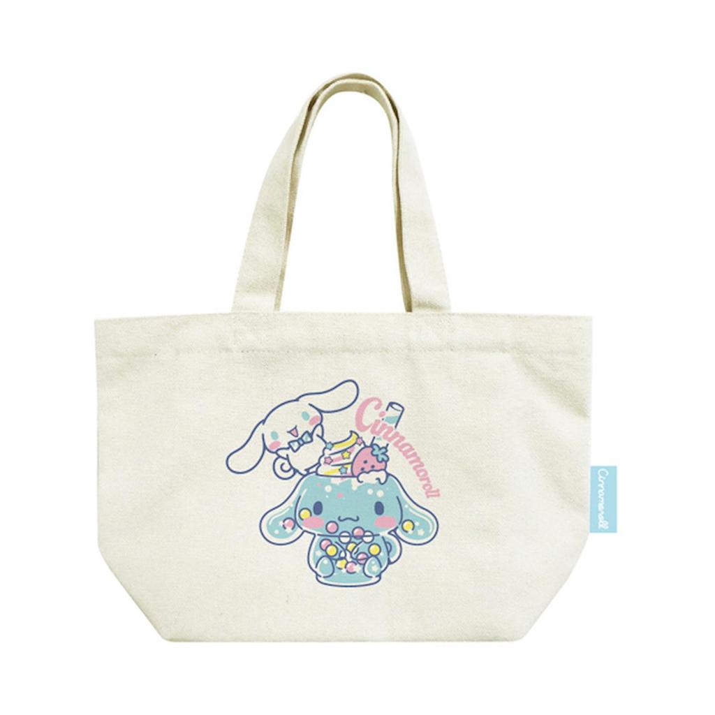 K Company Sanrio Characters Canvas Mini Tote H19 x W30 x D10cm Bag, Cinnamoroll, CHM4-CN,
