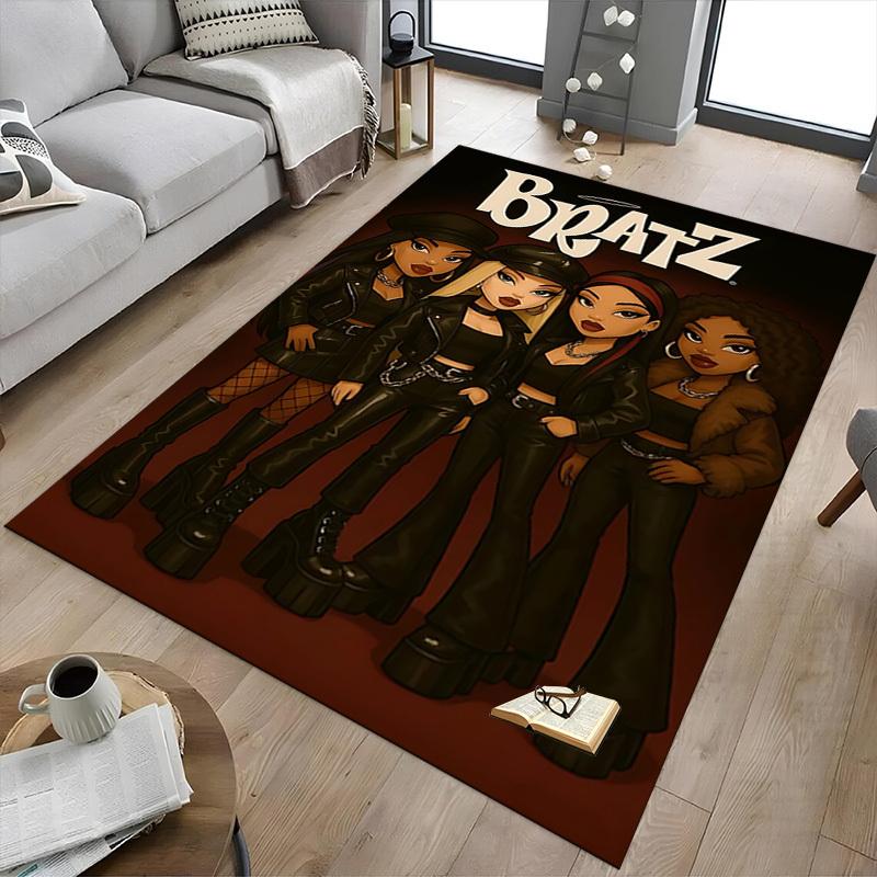 1pc Bratz Fashion Carpet Anti Slip Polyester Floor Mat for office,Bedroom