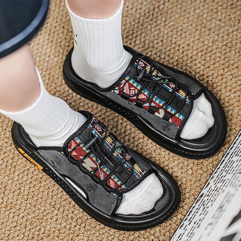 Fashion Men's summer slippers Trendy breathable and comfortable styles Leisure Outdoor Beach Daily street walking Young people Hot