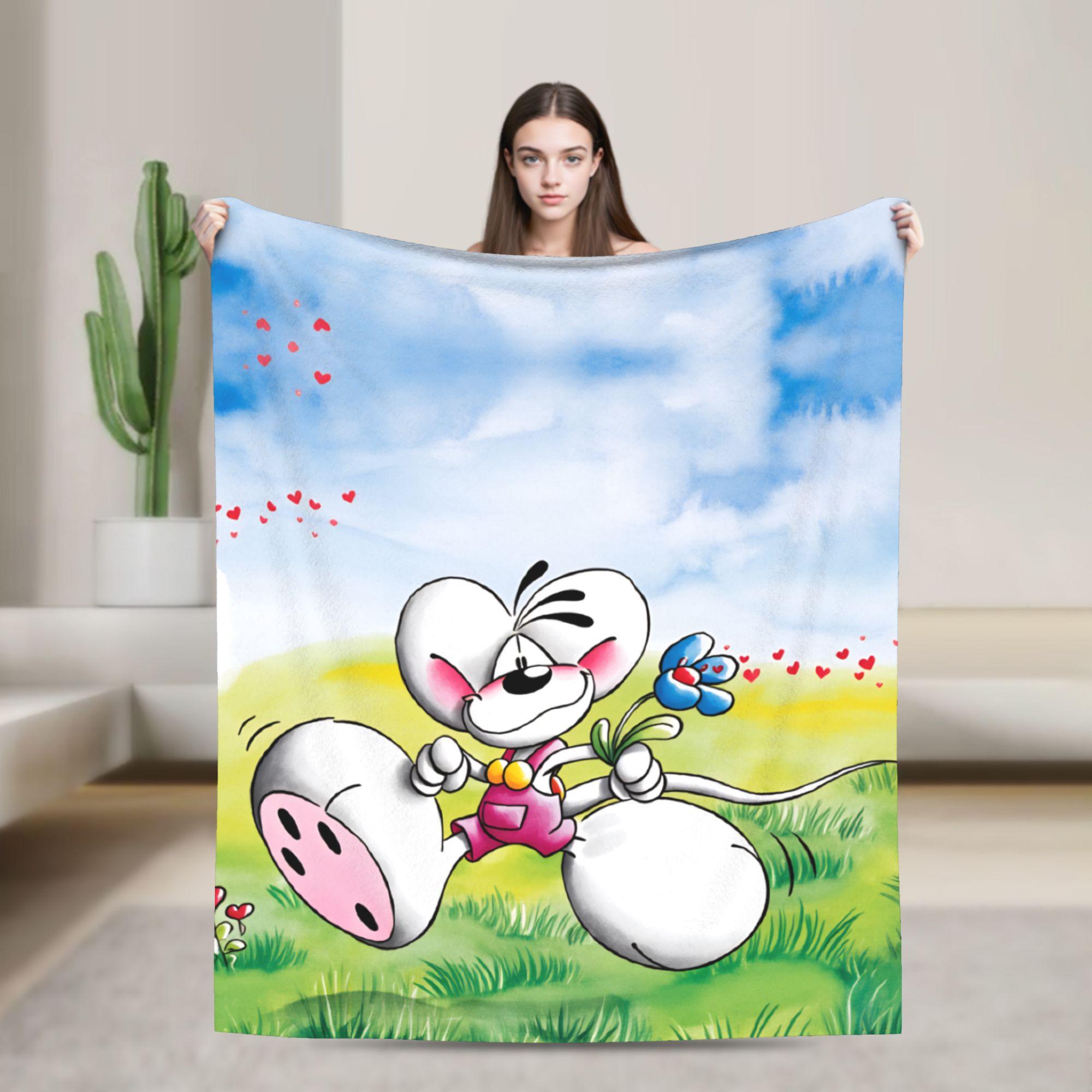 

Christmas Diddl Super Soft Blankets Travel Plush Throw Blanket Funny Living Room Flannel Bedspread Sofa Bed Cover 75cmx90cm