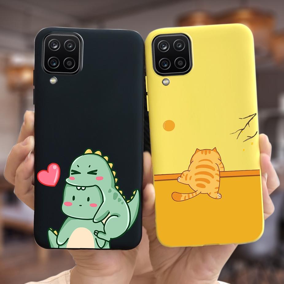 For Samsung Galaxy A12 Case M12 F12 Cute Fashion Candy Painted Back Cover Phone Case For Samsung A12 M 12 Galaxy M12 Soft Fundas